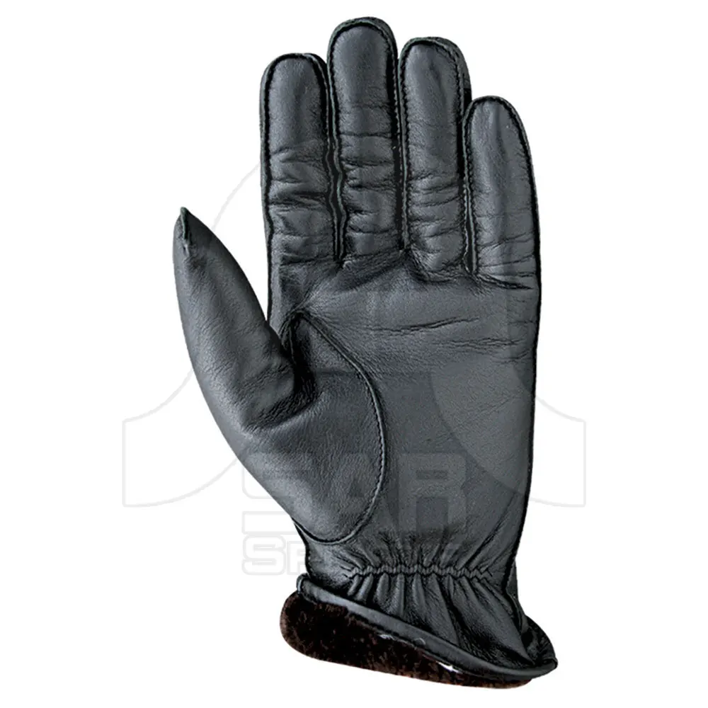 Men Fashion Winter Leather Motorcycle Full Finger Touch Screen Warm Gloves Full Finger High Quality Black Gloves