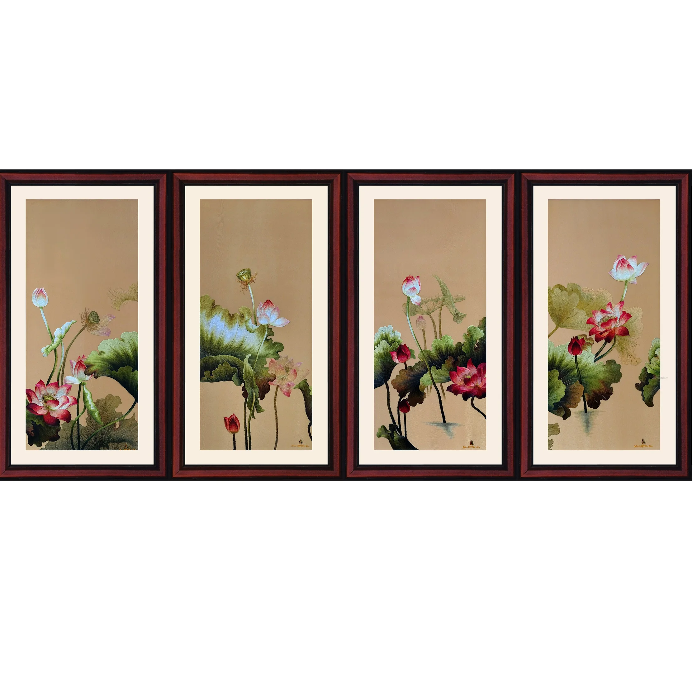 Best Price Vietnam Supplier Wholesale Flower Paintings Summer Fragrance Hand Embroidery Artworks