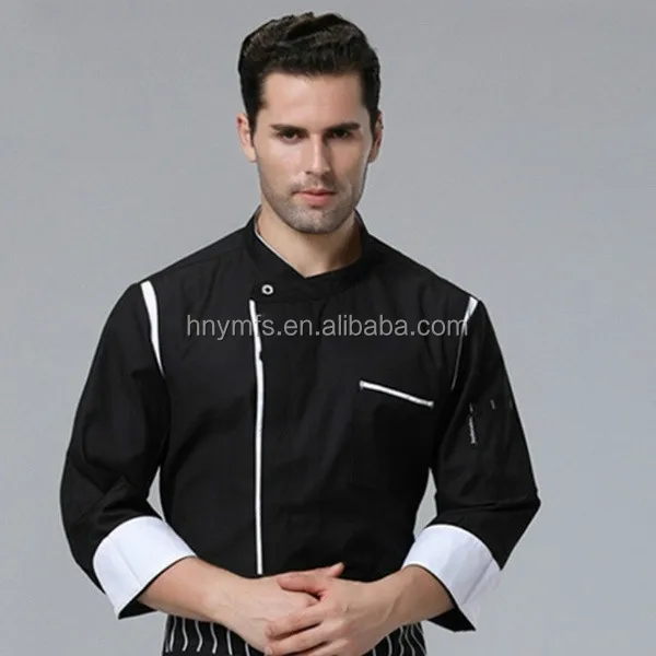 Sushi Japanese restaurant work uniforms black Chef Coats