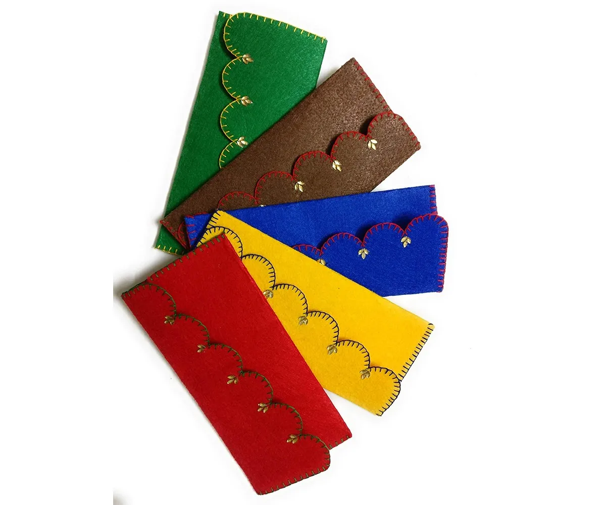 In Stock Custom art Paper Envelope for Invitation Envelops Handmade Felt Sheet Shagun Cash Envelope