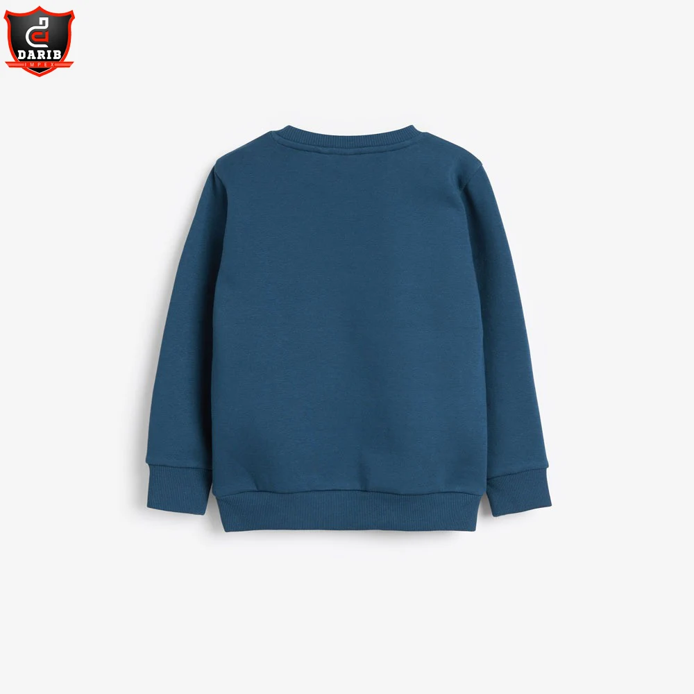 Custom Sweatshirt And Sweatpants Set Cotton Fleece Kids Tracksuit High Quality Boys Grey Sweat suit