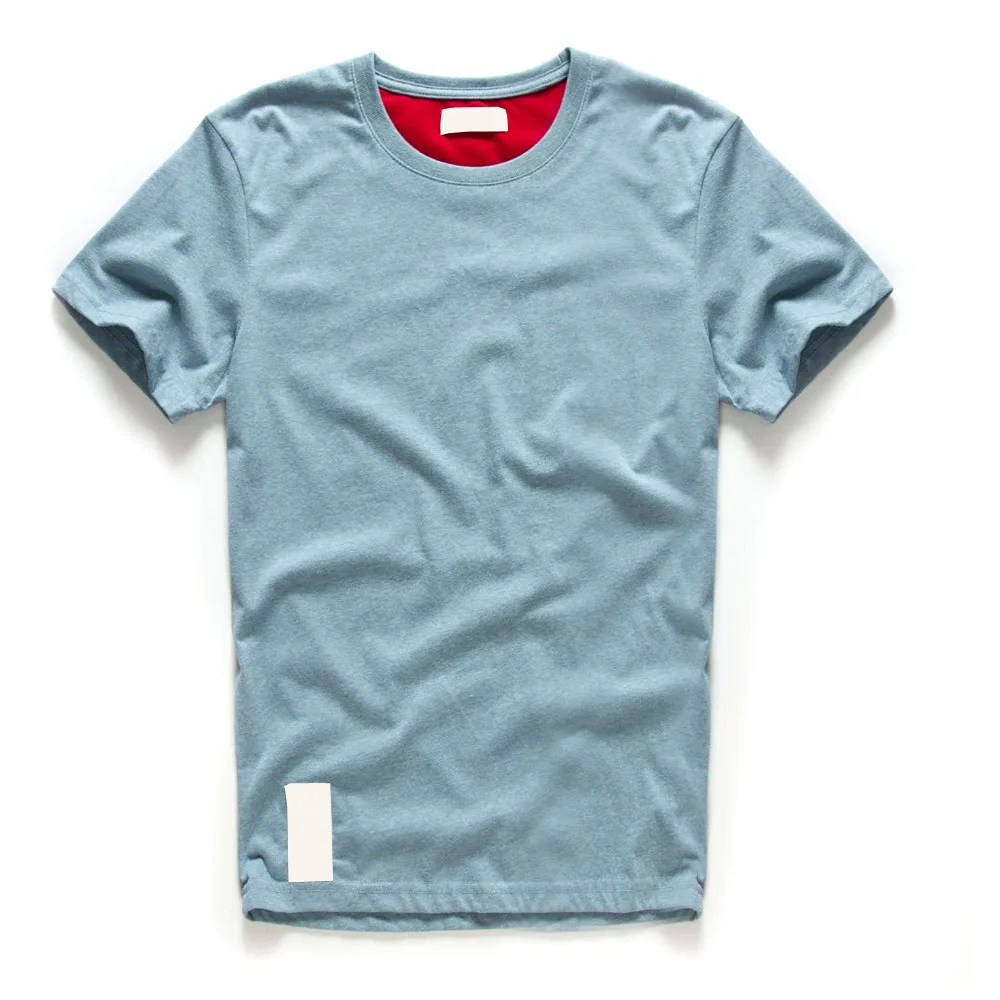 Мужская одежда, хлопковая, Полиэстеровая футболка в Вертикальную Полоску с круглым вырезом, Мужские Лидер продаж