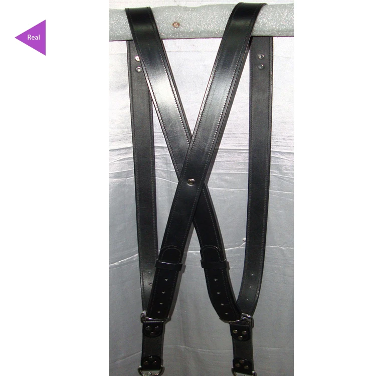 Leader in Best Quality Black Colour Dual Camera Harness Leather Straps