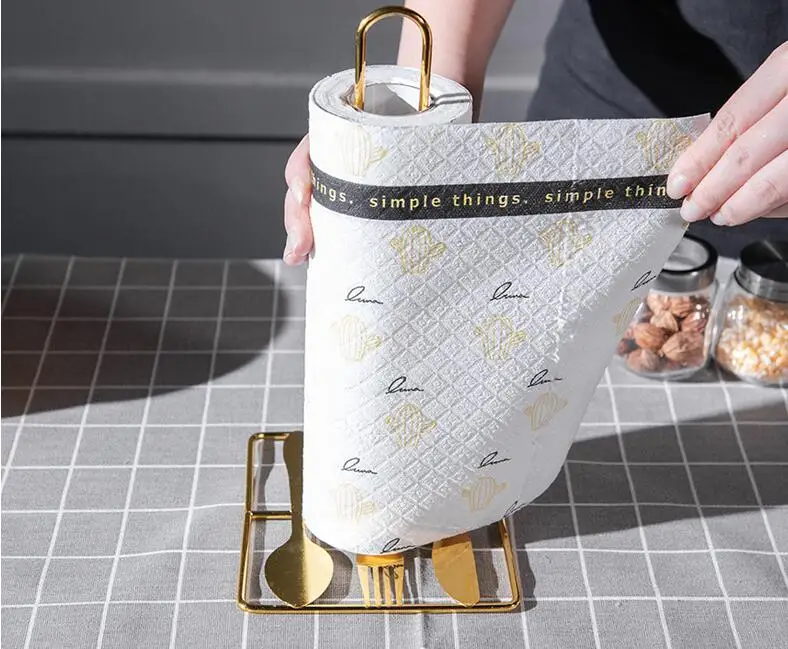 Paper Towel Holder Countertop Napkin Holder Kitchen Roll Organizer Paper Towel Rack Stand Kitchen Towel Paper Dispenser for Home