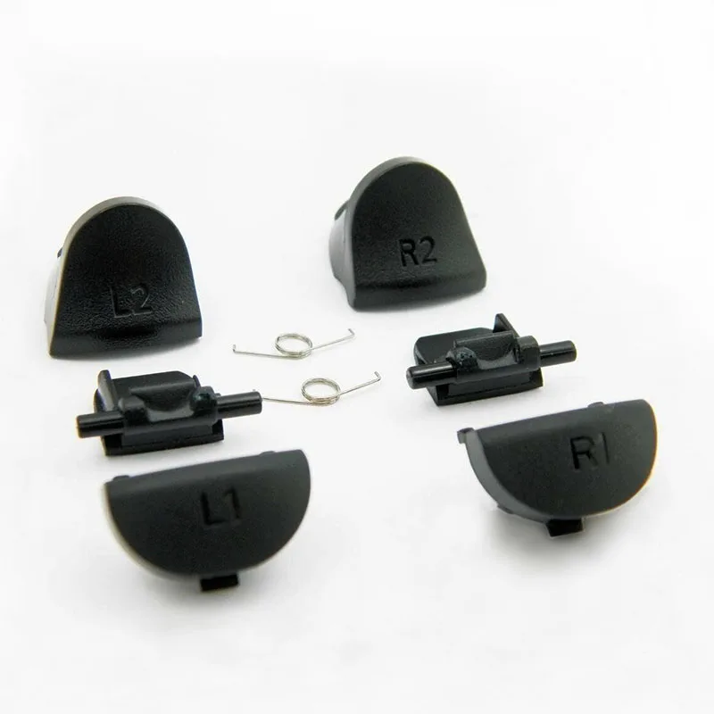 Replacement L1 L2 R1 R2 button set for PS4 controller JDM-030 Sony CUH-ZCT1 V1 - black