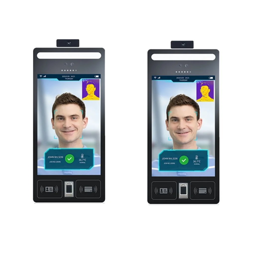 Расстояние 0,3 до 2 м и 8 дюймов сенсорный ЖК-экран с ЖК-экраном TFT LCD с функцией распознавания лиц человеческого тела контроль температуры камер извещателя для устройства