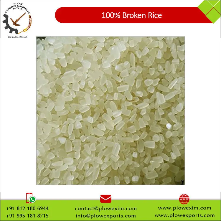100% Broken Rice Non Sortex Manufacturer from India at Wholesale Price