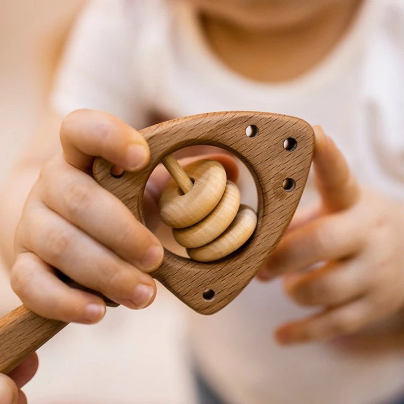 OEM - ODM Wooden rattle teething toy For Toddler Toys 6 Months 1 2 Years Old Boys Girls, Safe Toys for Kids, - Made in Vietnam