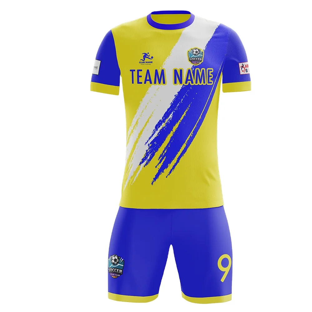 High Quality Customized Soccer Uniform Football Jersey Style Made of Durable Polyester Fabric Low MOQ Sublimation Sportswear