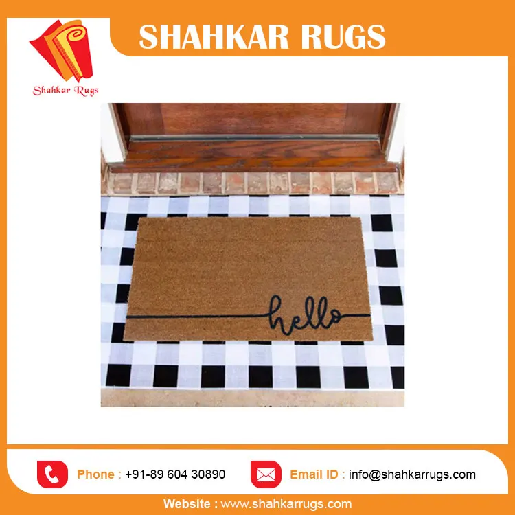 2024 New Modern Design Wholesale Price Coir And Rubber Matting Mat Outdoor Coir Mat