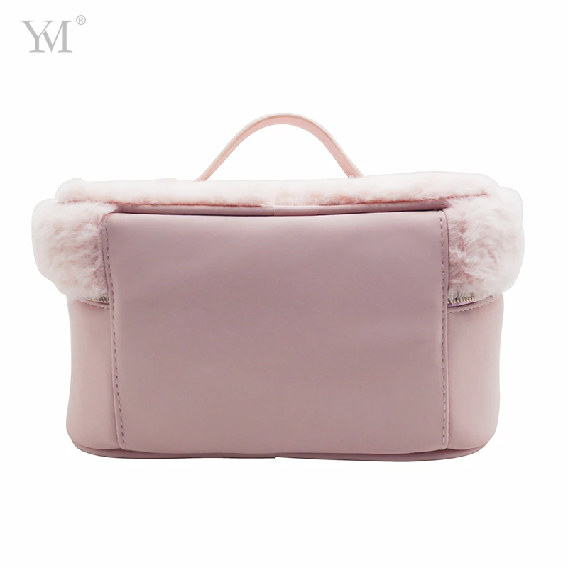 Designer handbag set hot sale custom logo  travel Large-capacity pink portable cosmetic bag