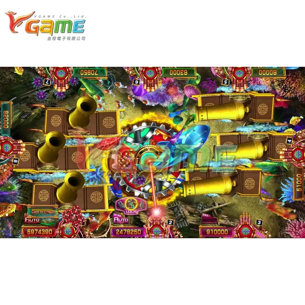 VGAME Video Fish Game Arcade Cabinet for Amusement Park