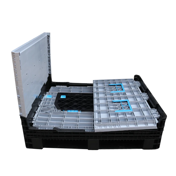 JOIN Heavy Duty Collapsible Pallet Boxes Plastic Totes Large Size Collapsible Container for Industry Transport Pallet Box