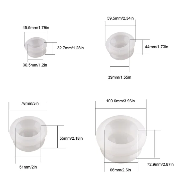 Вакуумные силиконовые чашки для всасывания, 4 шт., влагопоглощающие антицеллюлитные силиконовые массажные чашки