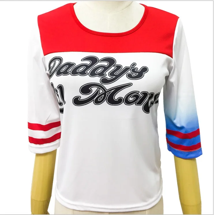 halloween party Harley Quinn joker Suicide Squad children cosplay clothes clothing costume jacket coat for kids and adult