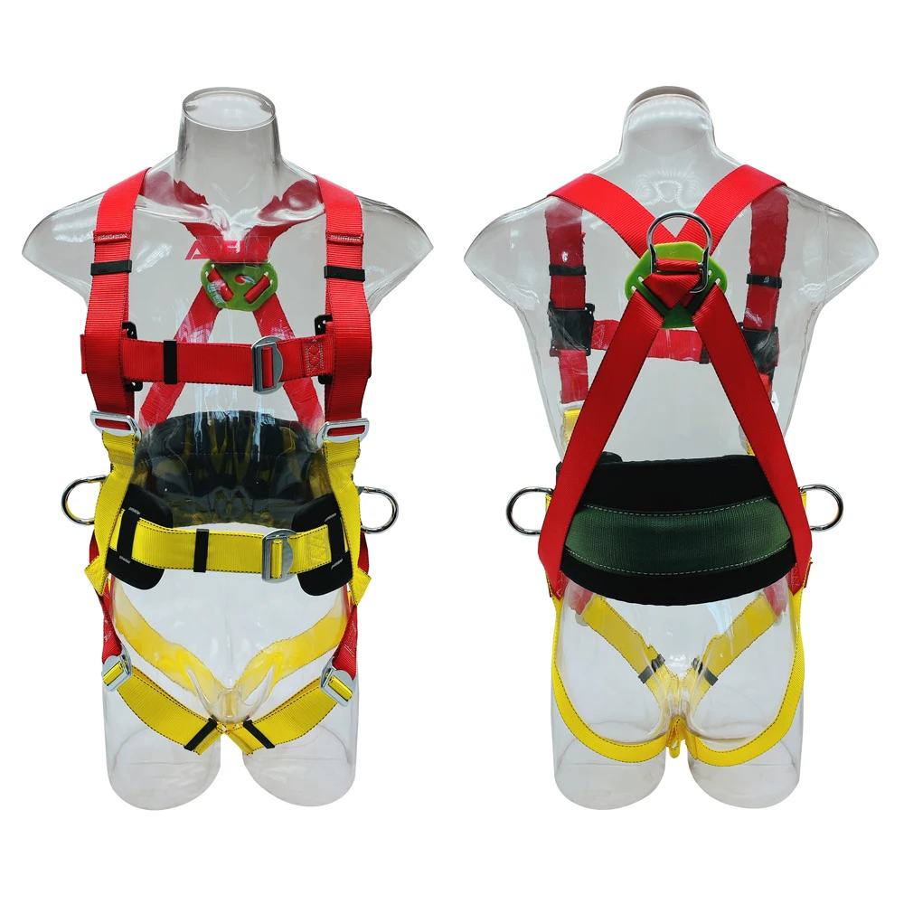 ANSI Certified Lightweight Nylon Safety Harness Fall Protection Equipment for Industrial Rescue Applications Safety Belt