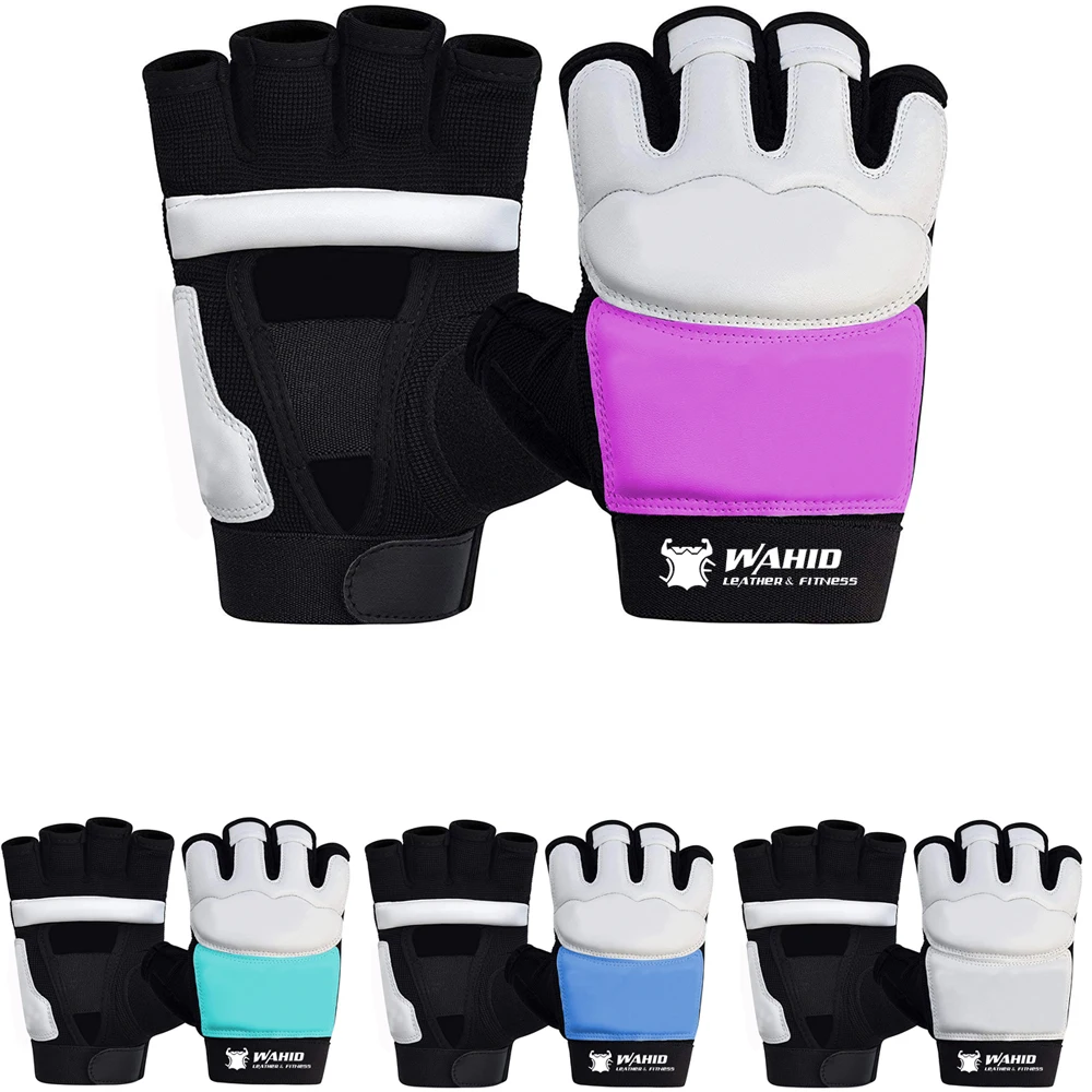 Custom Fit Design Adjustable Velcro & OEM Service Punch Bag Taekwondo Gloves for Sparring Martial Arts Boxing Training