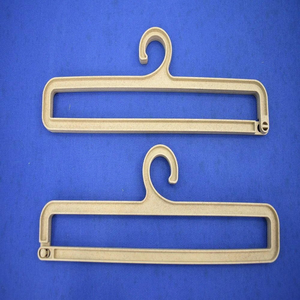 Hanger from rice husk material are safe and lightweight and can use for display or clothes towels ties