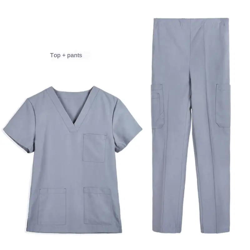 Doctor Nursing Scrubs Suit Latest High Quality Scrubs Nurse Uniform Hospital Uniforms for Woman and Men Luxury Custom Cotton OEM