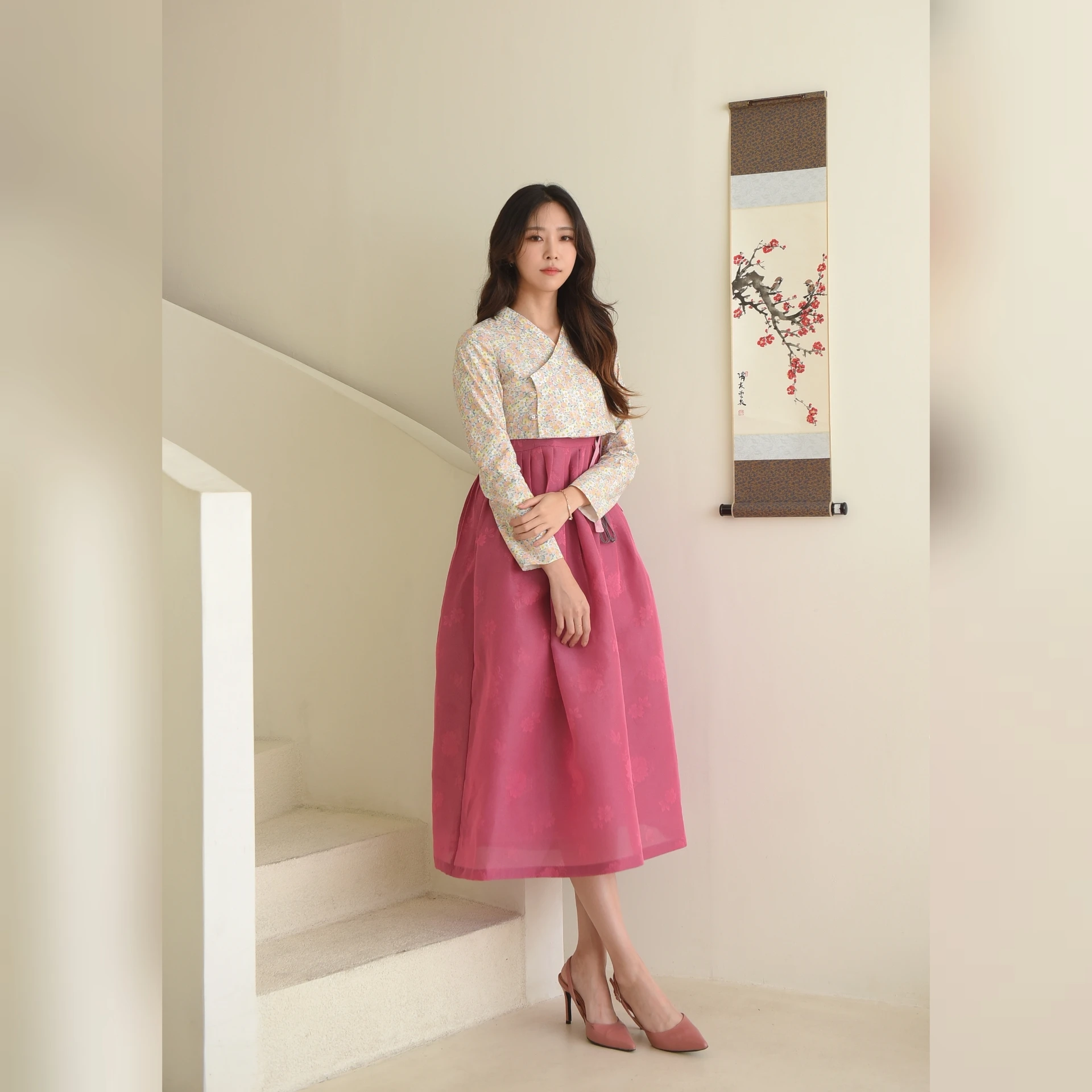 Традиционный корейский Костюм Jeogori в винтажном стиле Hanbok модернизированная одежда Сделано Корее