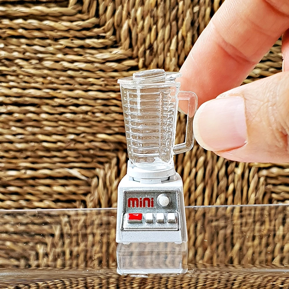 Dollhouse Miniature Kitchenware Electric Blender Mixer Metal Mini Tiny Accessories Supply