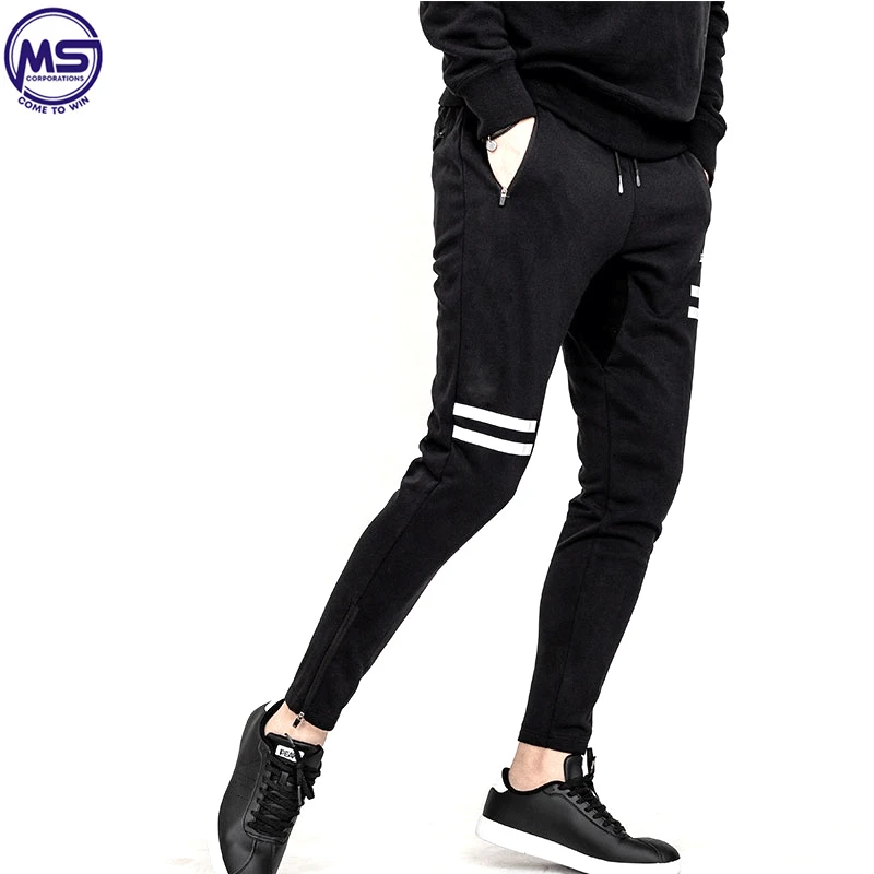  Мужские спортивные джоггеры на заказ модные облегающие с хлопковыми брюками