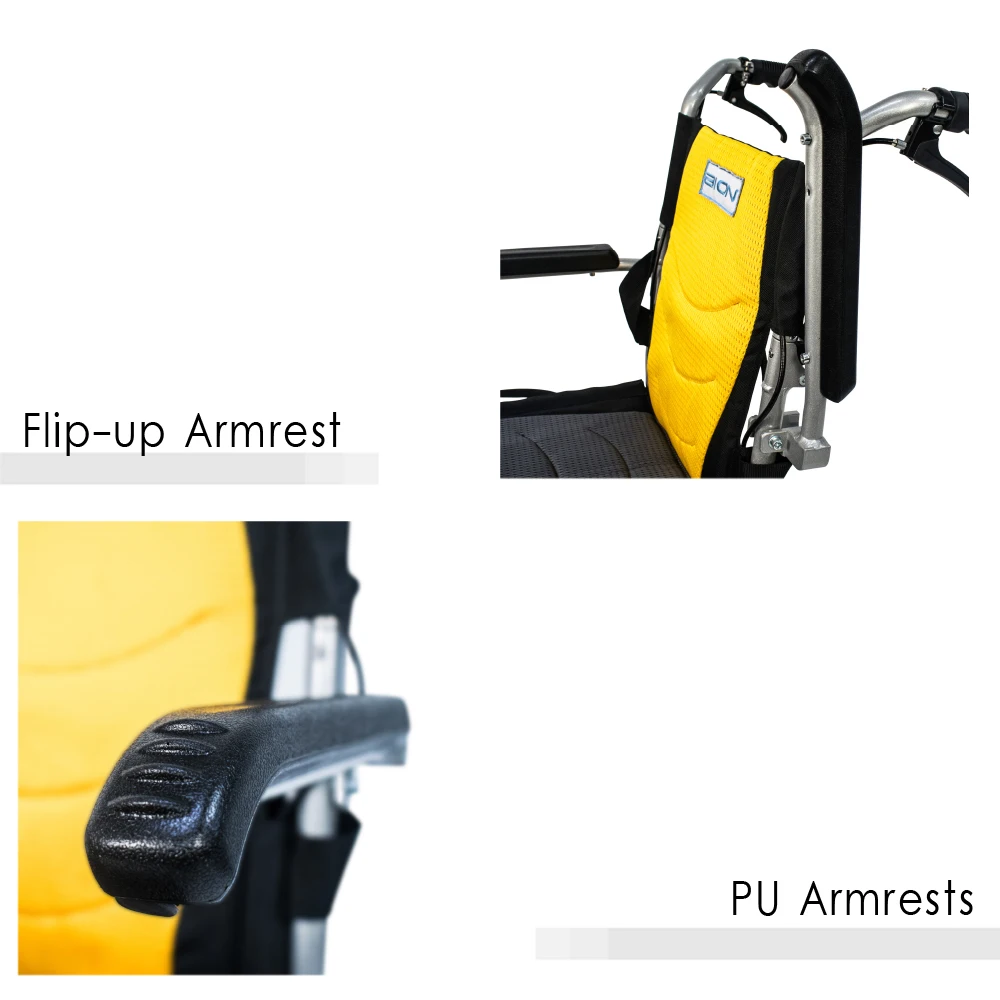 [BION] Traveller Elite Manual Wheelchair Foldable For Elderly Wheel Chair Lightweight Singapore Brand