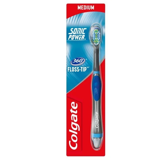4 x Colgate 360 Whole Mouth Clean Toothbrush with Tongue Cleaner MEDIUM