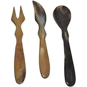 Wholesale Supply Horn Utensils Easy Washable Unique Cutlery Set Made In India Nice Quality Custom Flatware Set At Low Price