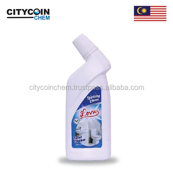 Eco Friendly Toilet Cleaner Detergent Wash Toilet Bowl and Bathroom Clear Blue Liquid Fresh Smell
