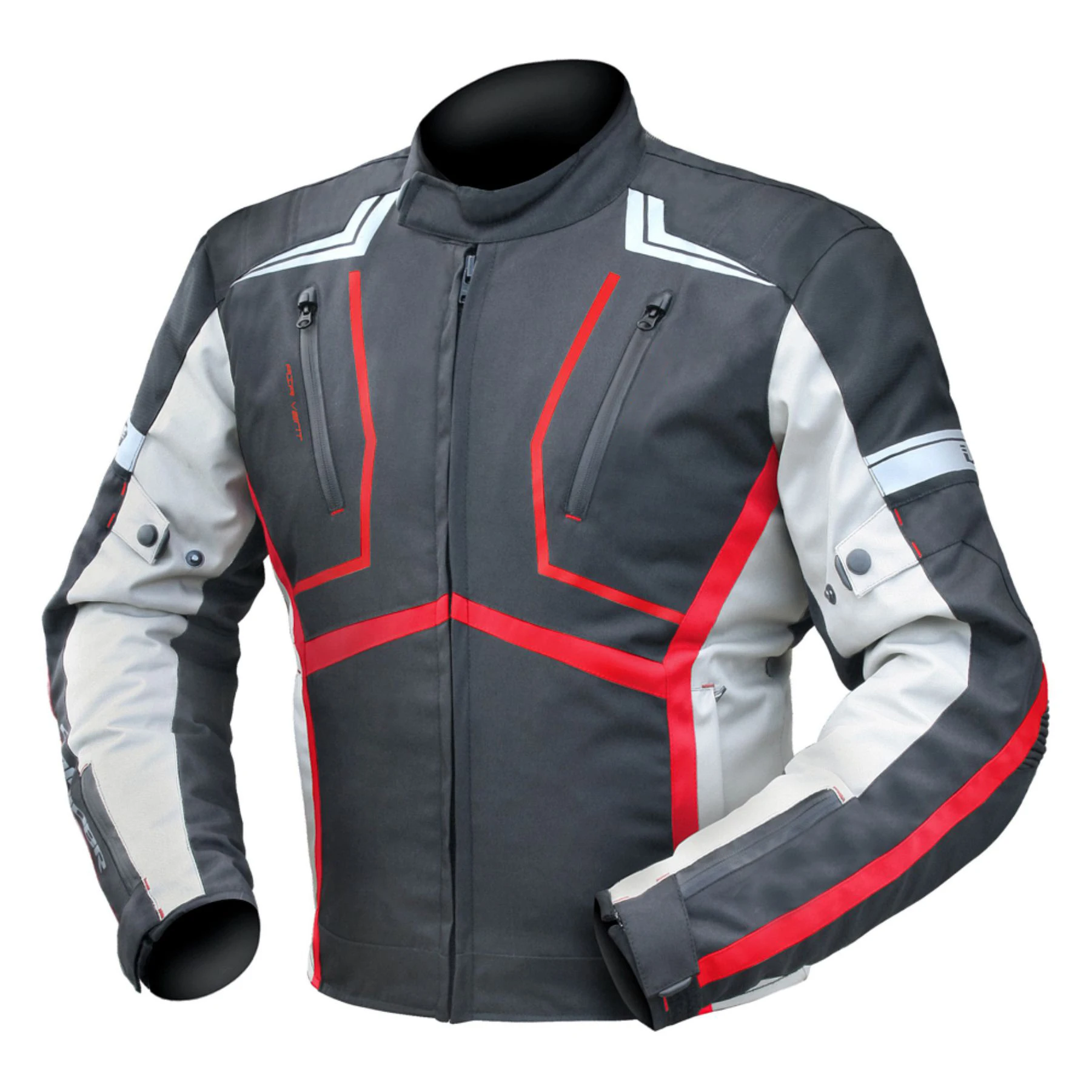 Cordura Motorbike Italian Des Armored Jacket with Removable Sleeves