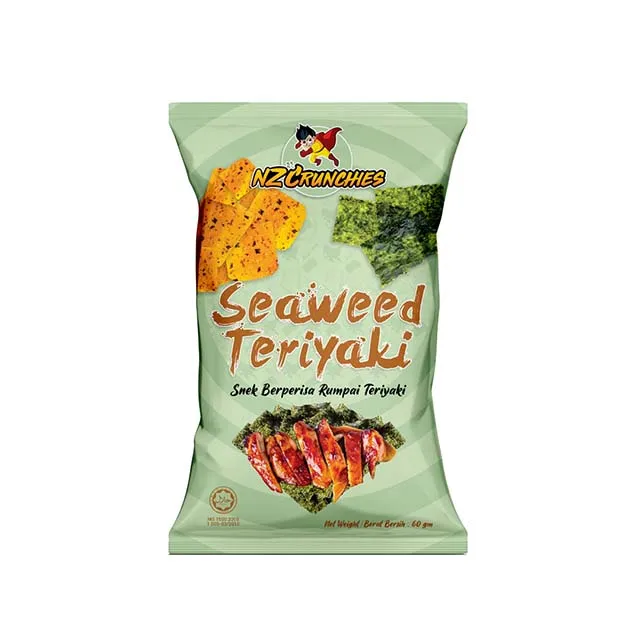NZC морские водоросли Teriyaki закуски из морских водорослей хрустящие пакеты Малайзии упаковки зерна уникальные всегда