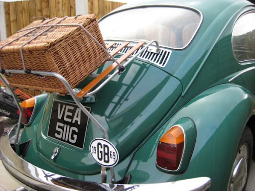 Stainless Steel Beetle Boot/Deck Lid Rock Compatible with VW Type 1 Beetle/Bug  1955-1967