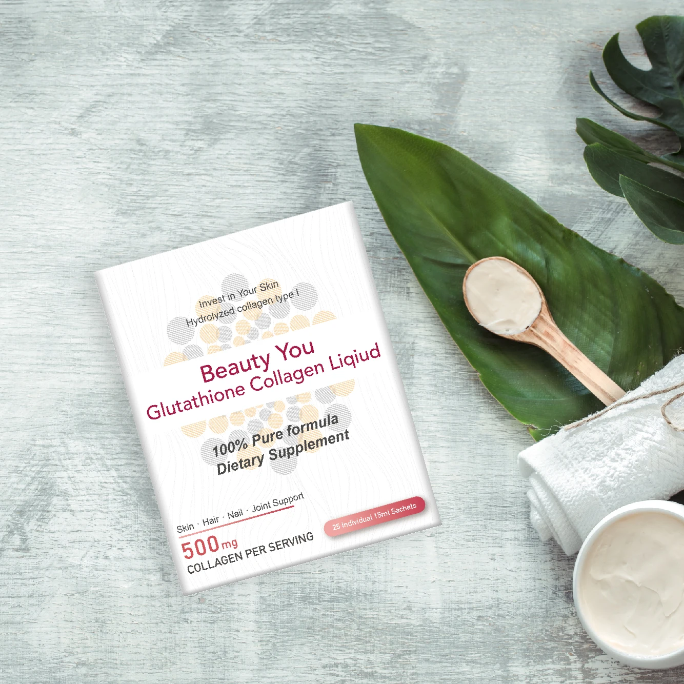 500mg liquid collagen supplement made in Taiwan