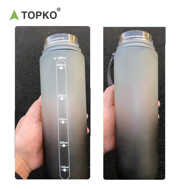 TOPKO Water Bottle, Ensure You Drink Enough Water Throughout The Day for Fitness and Outdoor Enthusiasts, Capacity 1000ml