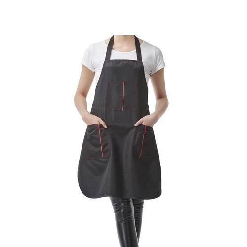 Hign Quality Aprons with logo BBQ Denim Barber Apron with Genuine Leather Straps