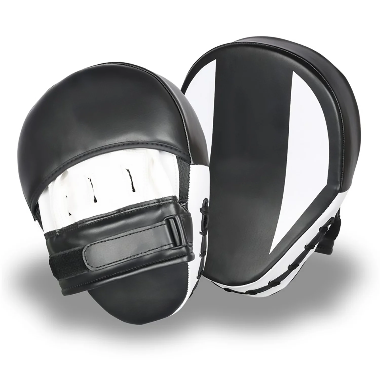 Leather Air Focus Pads Mitts Boxing MMA Target Hook And Jab Punch Thai