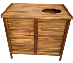 Cabinet wooden made in Vietnamese acacia wood is removable, easy to assemble, environmentally friendly