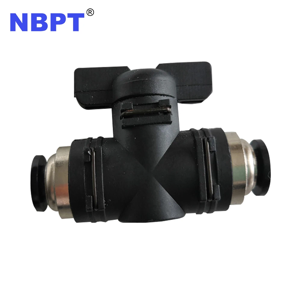 High Quality Ball Shut Off Valve BVU One Touch Push to Connect Fitting by NBPT