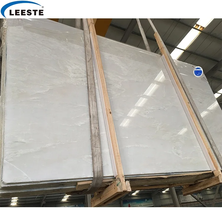 Supper A grade Ice onyx white marble slabs Polished Rhino white slabs and tiles