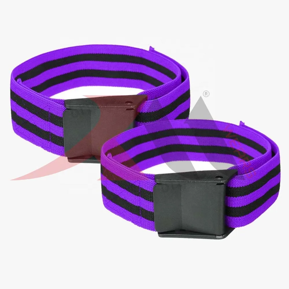 Custom Blood Flow Restriction Cuff Arm Leg Training Adjustable Occlusion Belt Biceps Thighs Gym Workouts Muscle Growth