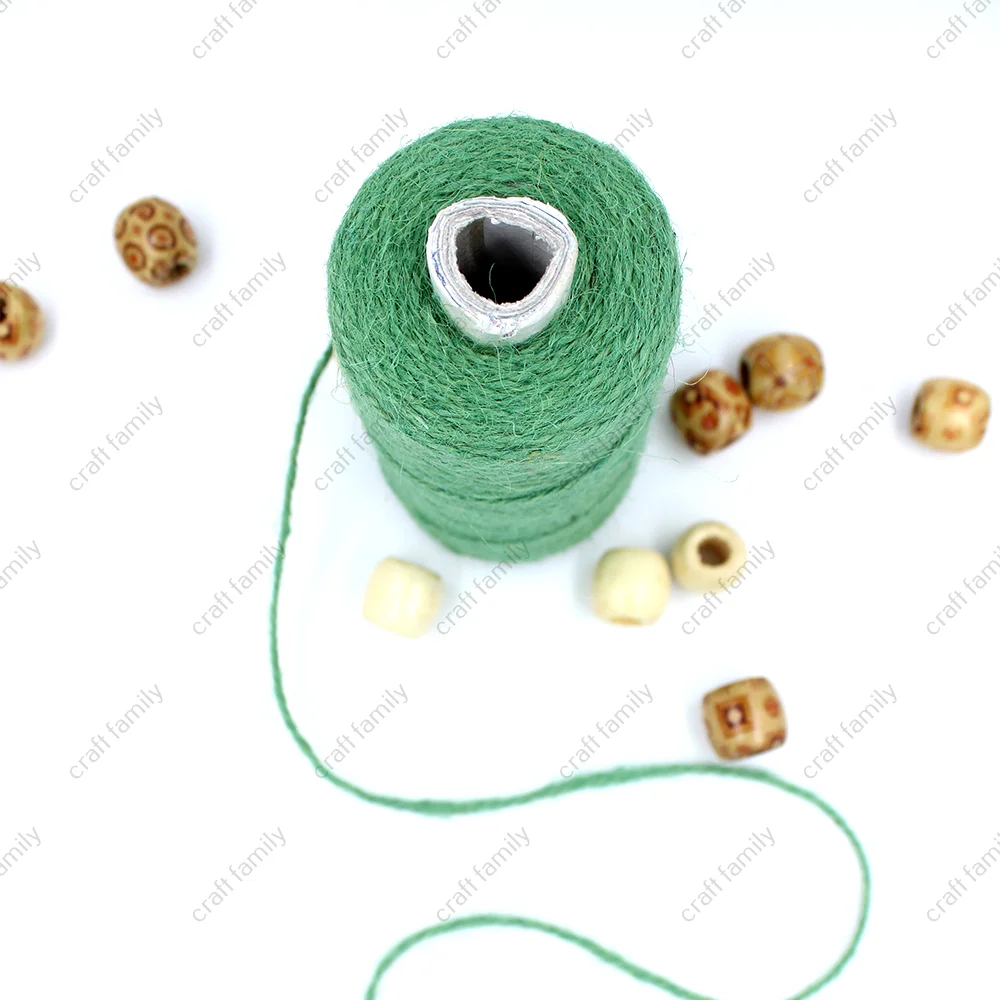 Зеленый джутовый макраме шнур Толстовка веревка скрученный необработанный принт натуральный 1 5 мм лучшее качество производитель 100 метров на заказ