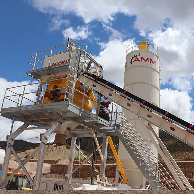 Premium Quality FASTMIX 200FX Stationary Concrete Batching Plant with High Accuracy Sensor of Measuring Weight