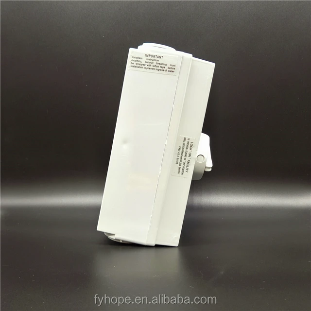 ABS IP65 outdoor waterproof weatherproof electric 20a main isolator custom rotary safety transfer switch uk toggle switch
