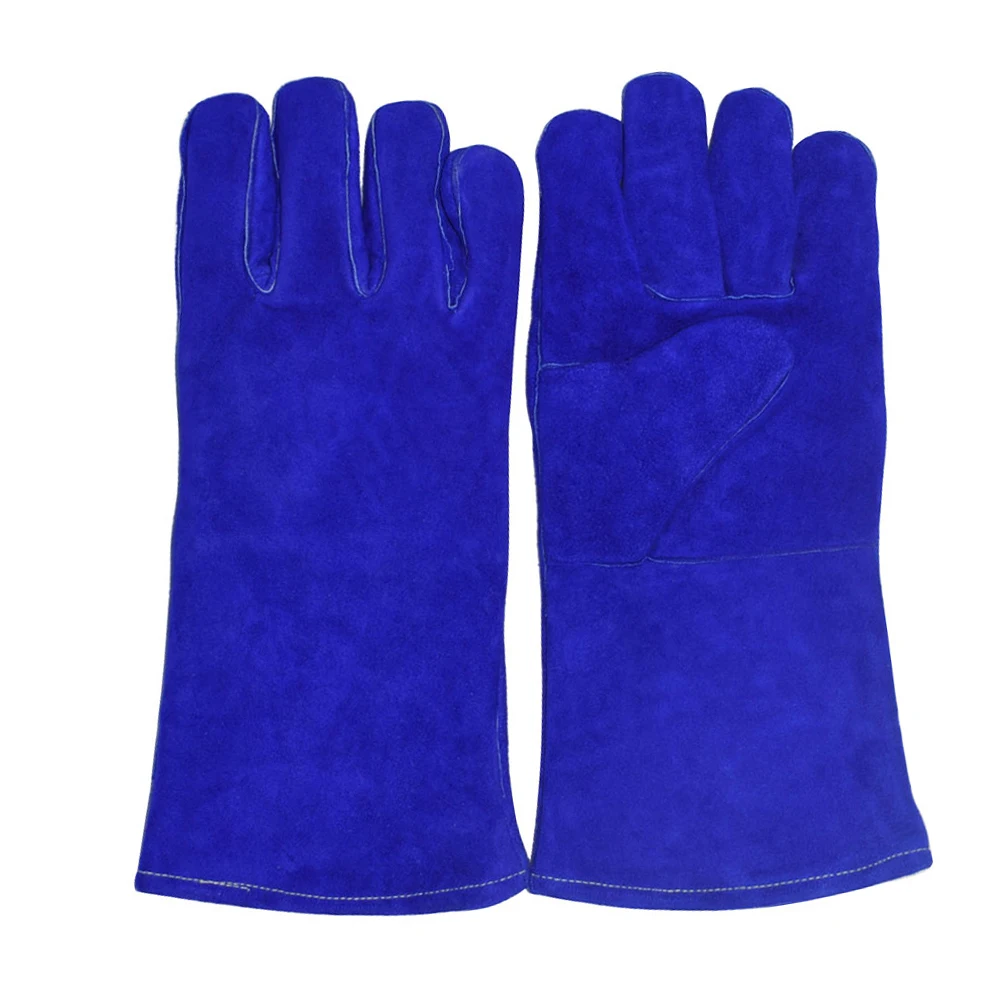 Nitrile electrical size winter welding mechanic anti-cut work safety hand gloves / Double Palm Weldin Gloves for Heavy Duty Work