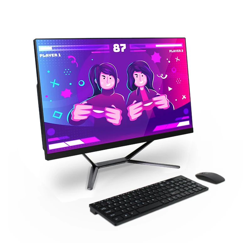 OEM ODM Office School Gaming Pc 21.5 Inch i3 All In One Desktop With Ssd Hdd