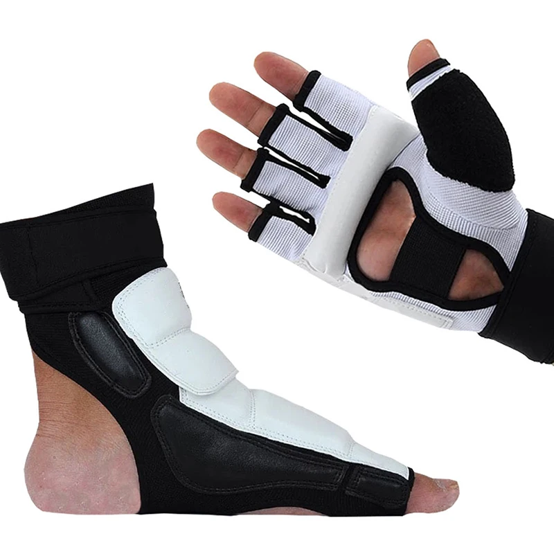 Taekwondo martial arts protection PU latex or leather taekwondo gloves of Fitness with fighting equipment
