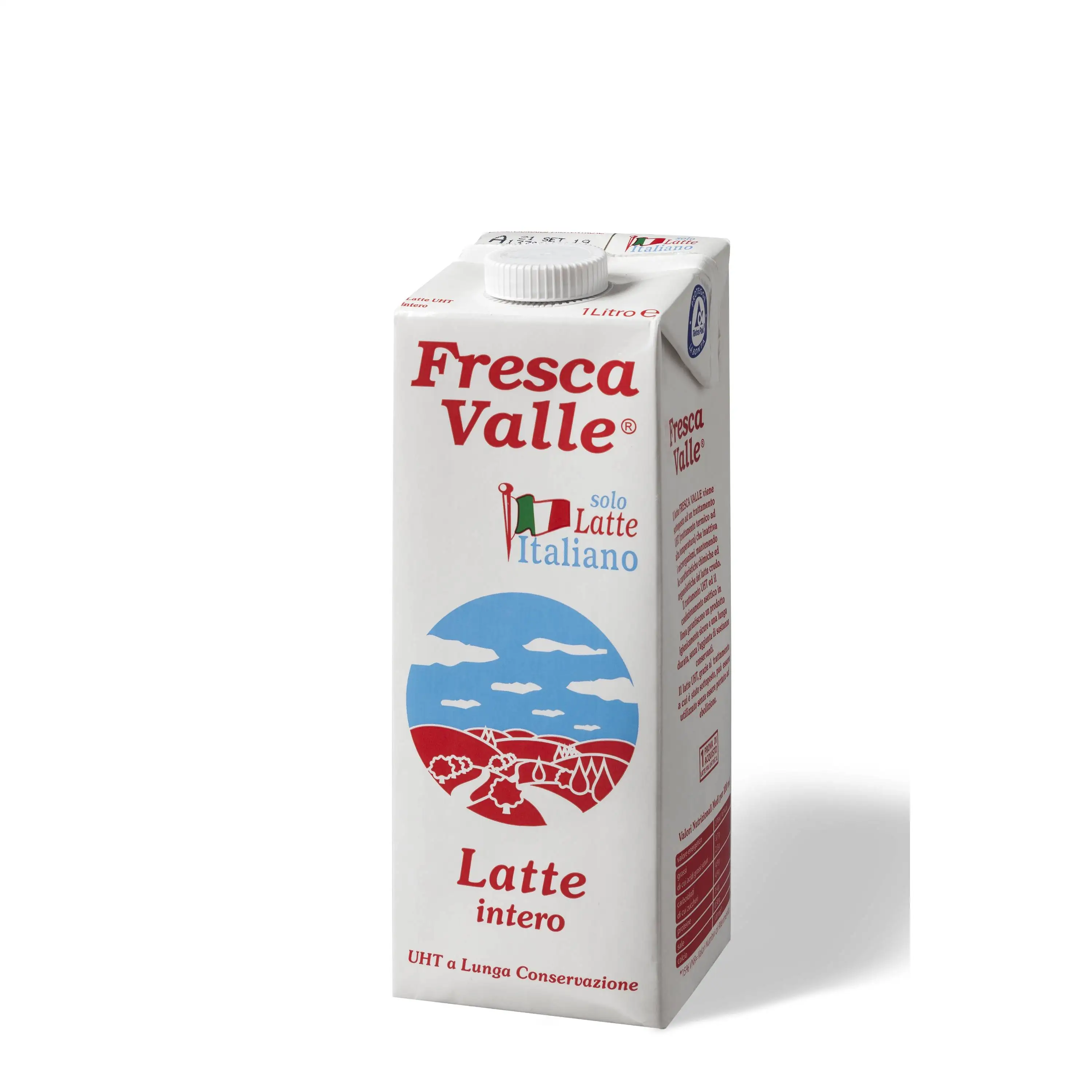 Лучшее итальянское качество UHT цельное жиросжигатель Френка Валье 1 литровое молоко