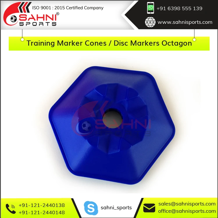 New Design Octagon Shape Training Marker Cones / Disc Markers Octagon from India