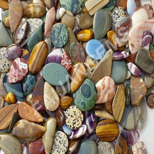 
Natural Agate jasper Gemstone Cabochon Green jasper Agate Mixed Stone Cabochon Jewelry Making Stone wholesale lot Mixed stone 
